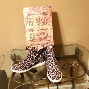 😍 LIKE NEW KATE SPADE ANKLE BOOTS LEOPARD PRINT SUEDE LEATHER SZ 8 🤎